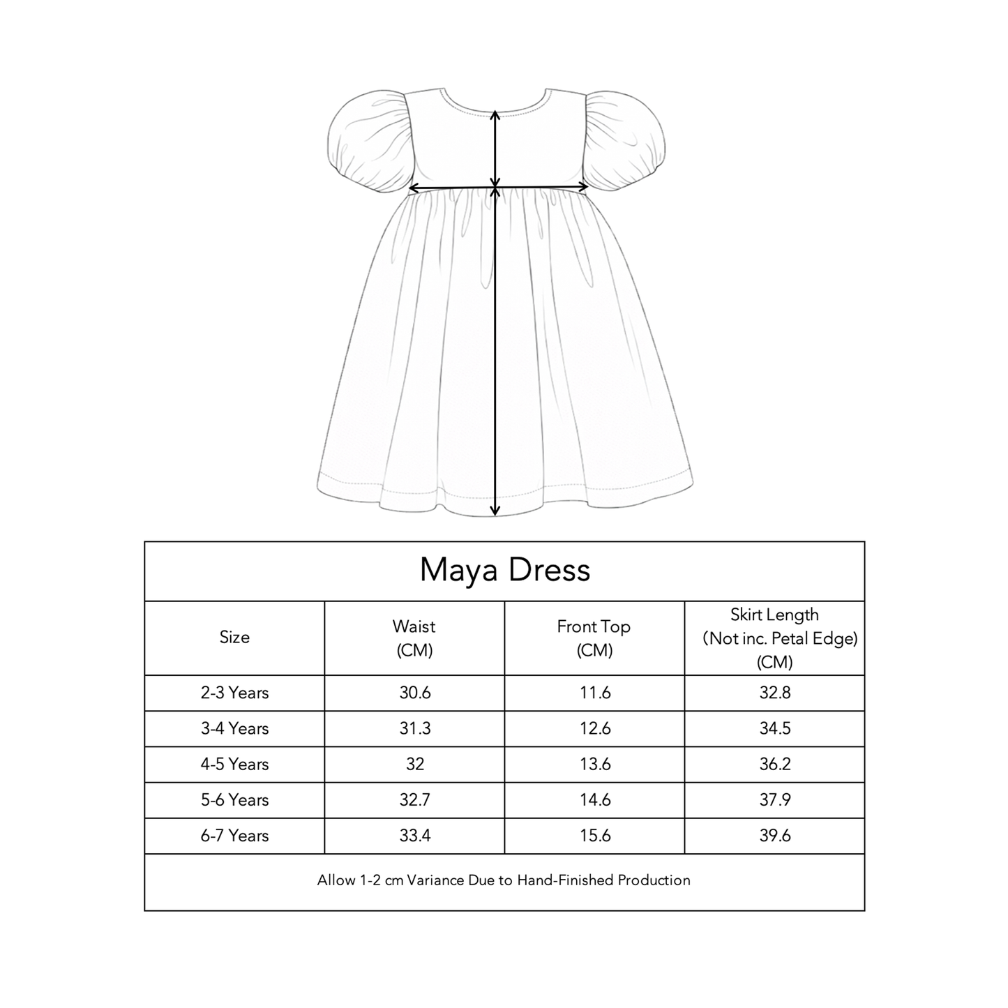 Organic Cotton Maya Dress · Hydrangea