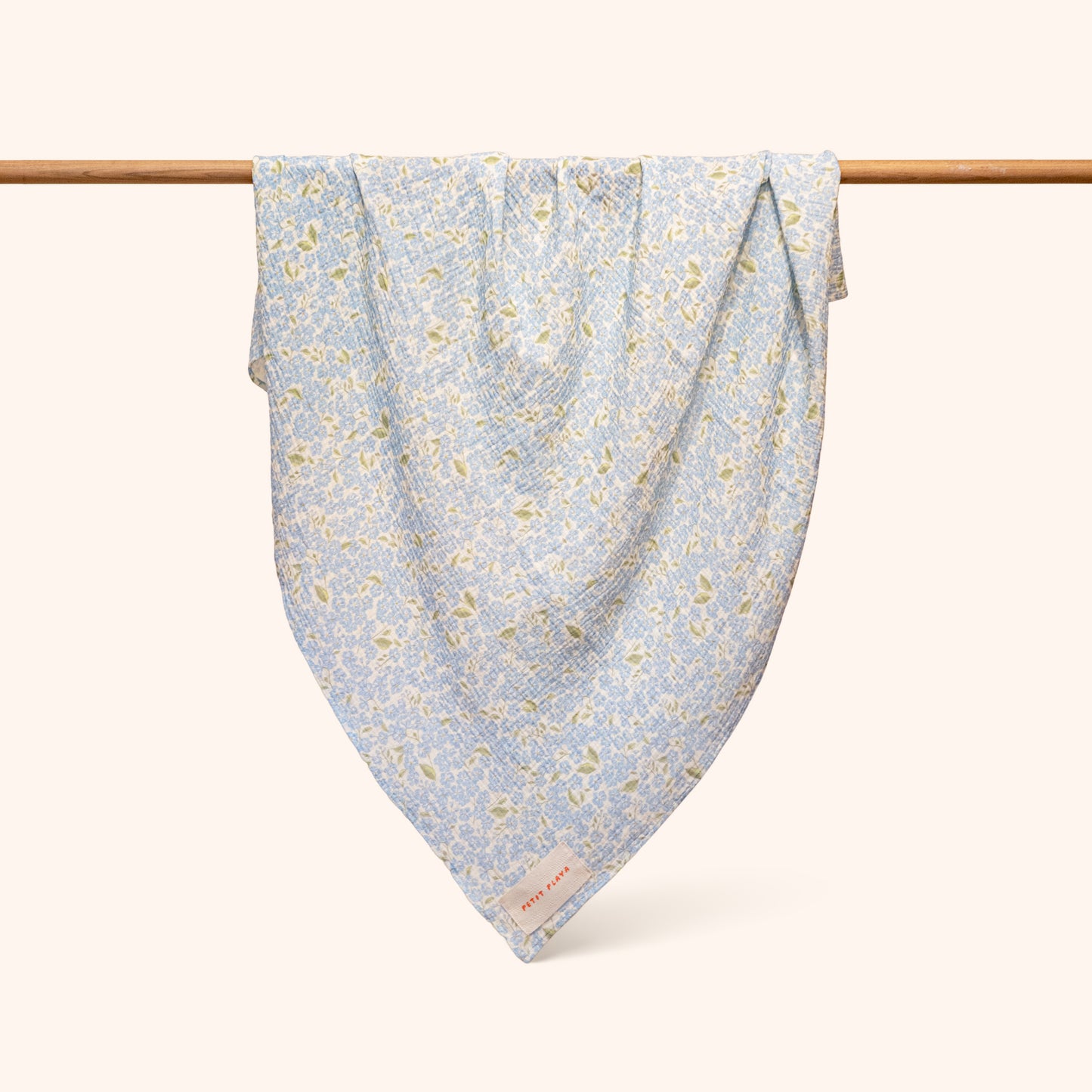 Organic Cotton Fleur Swaddle · Hydrangea