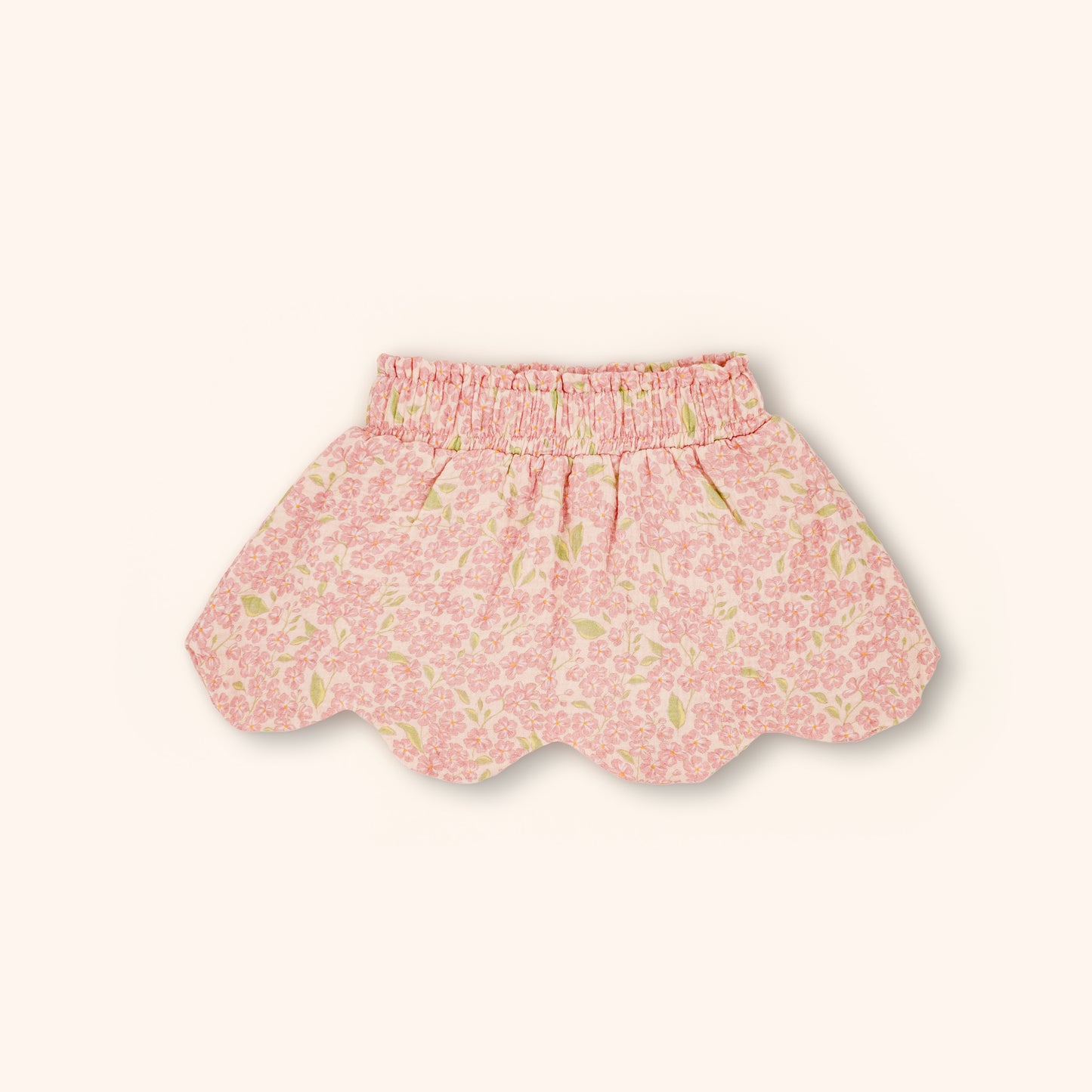 Organic Cotton Petal Skort · Peony