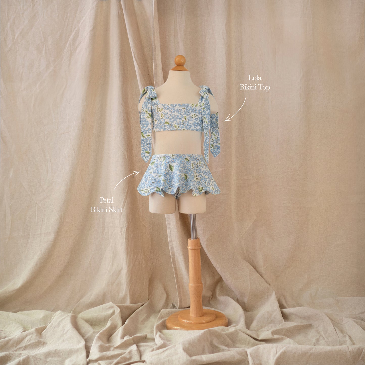 Petal Bikini Skirt · Hydrangea