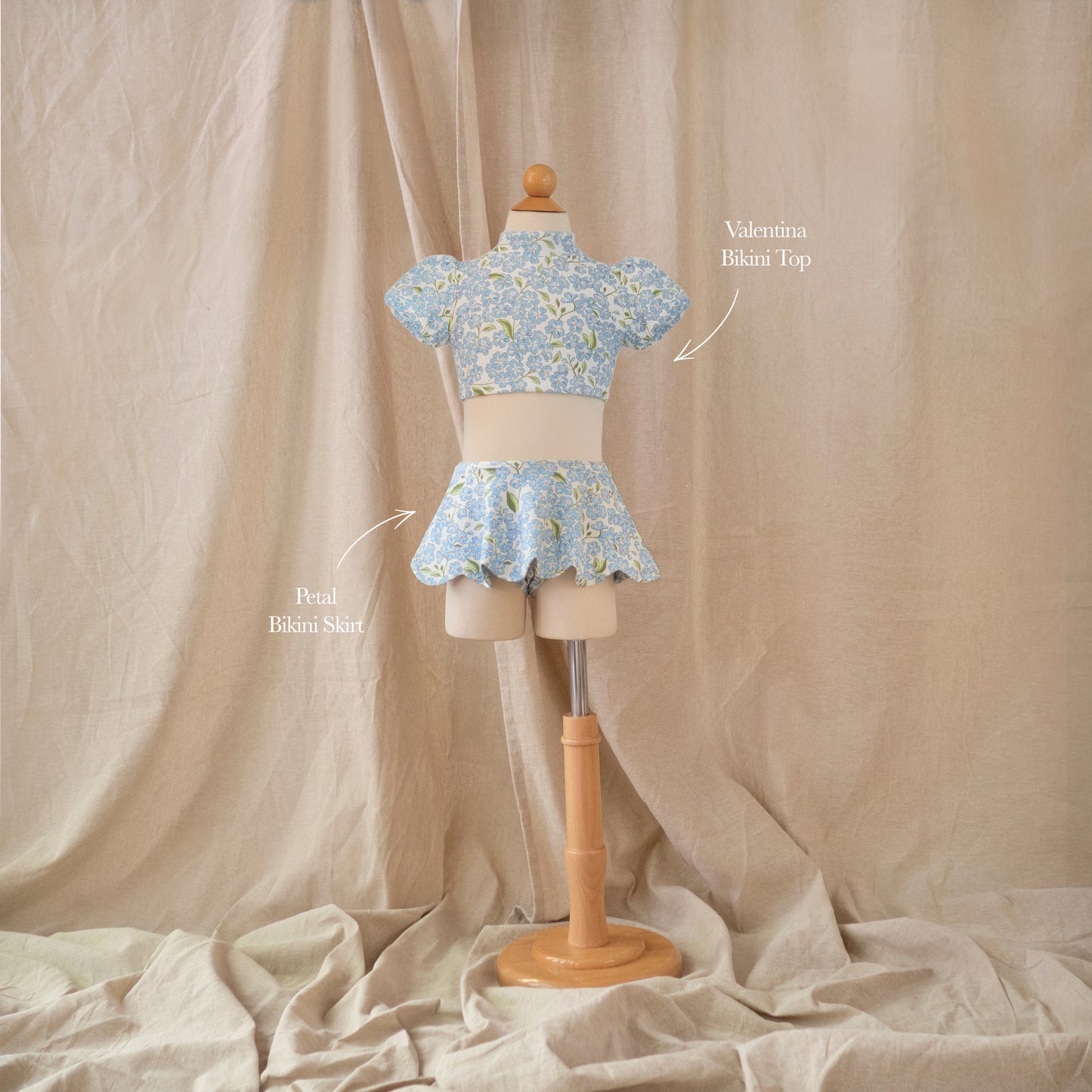 Petal Bikini Skirt · Hydrangea