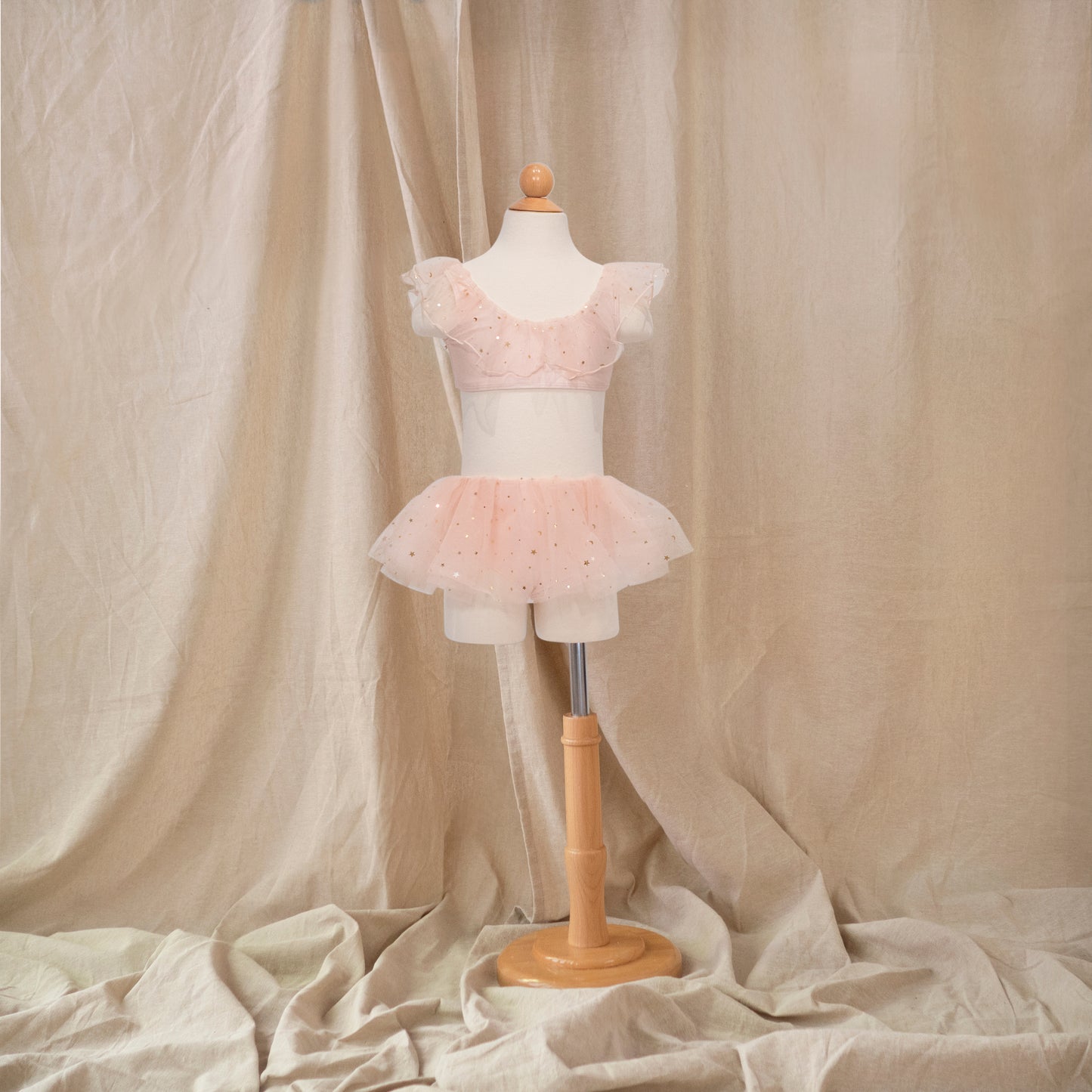 Ballet Bikini Scoop Top · Fairy Pink