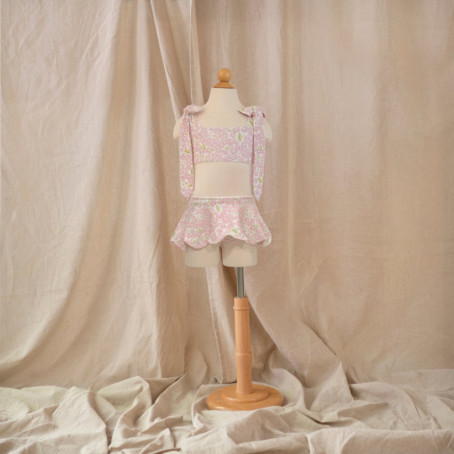 Petal Bikini Skirt · Peony