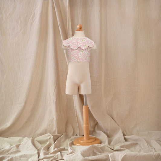 Petal Bikini Top · Peony