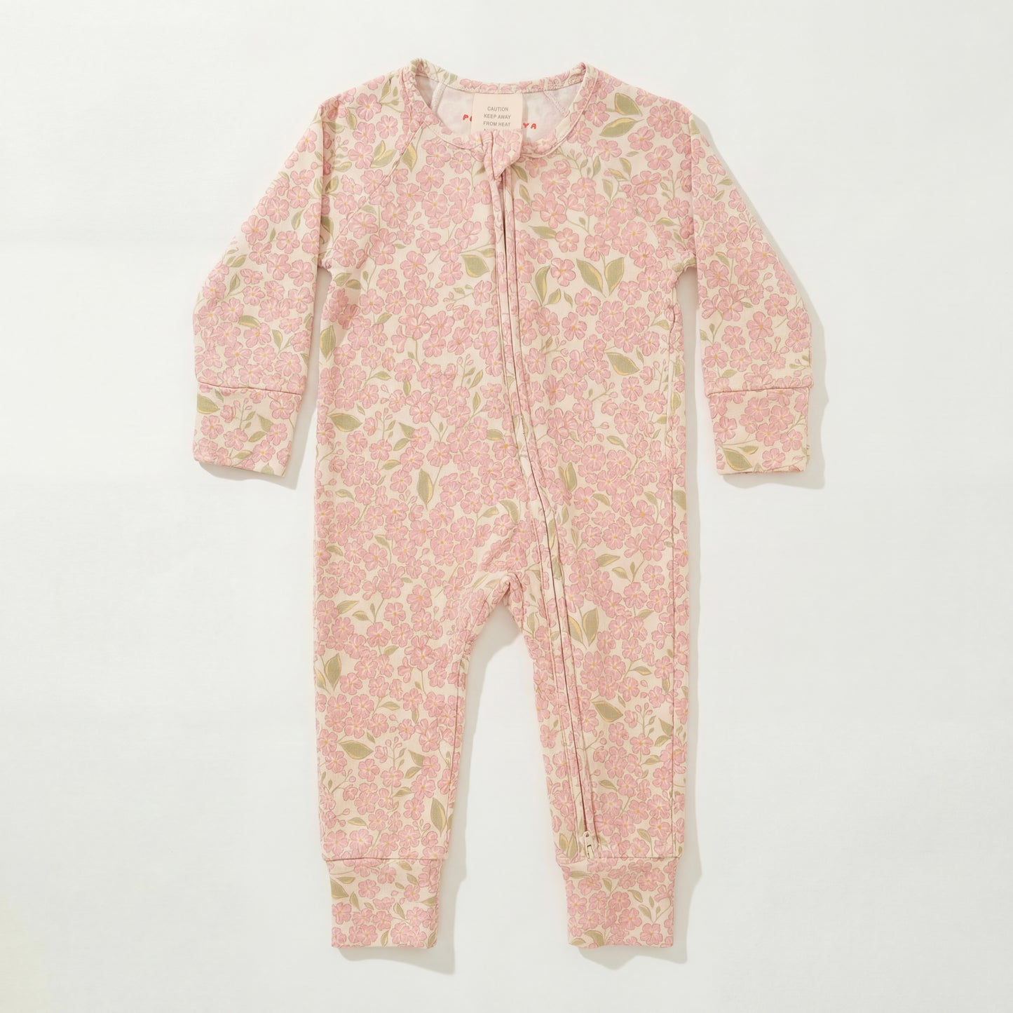 Bamboo Convertible Footie Pajamas & Play · Peony