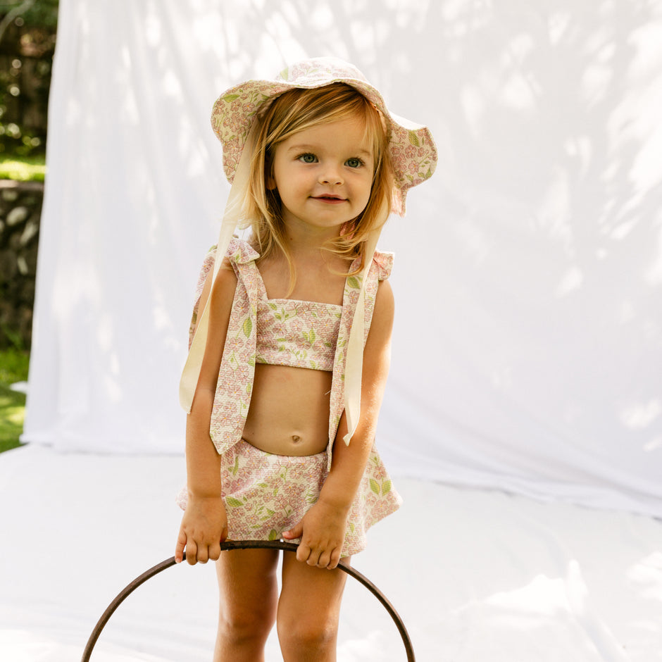 Petit Italia - Baby Girls Aqua Baby Grow & Hat main image 0