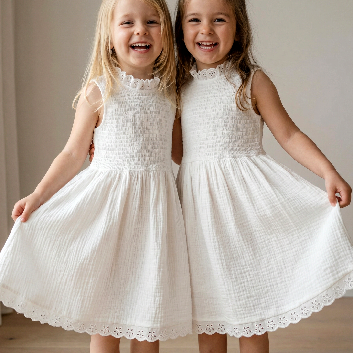 Organic Cotton Adaline Dress · Gardenia