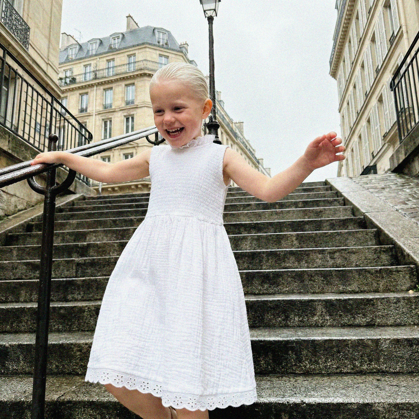 Organic Cotton Adaline Dress · Gardenia