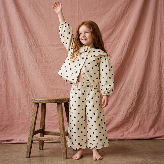 Petal Cotton Twill Jeans · Dotty