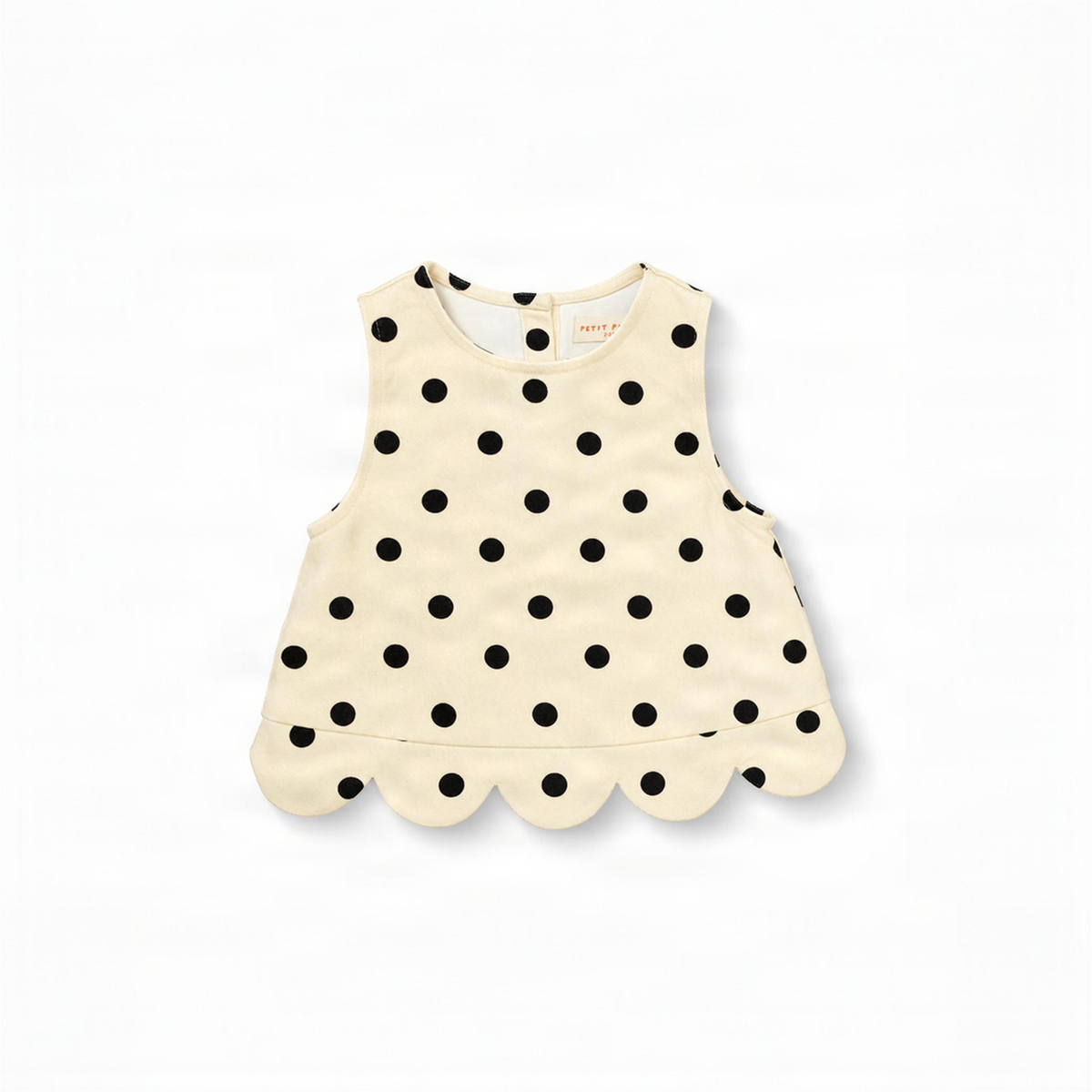 Petal Cotton Twill Sleeveless Vest Top · Dotty