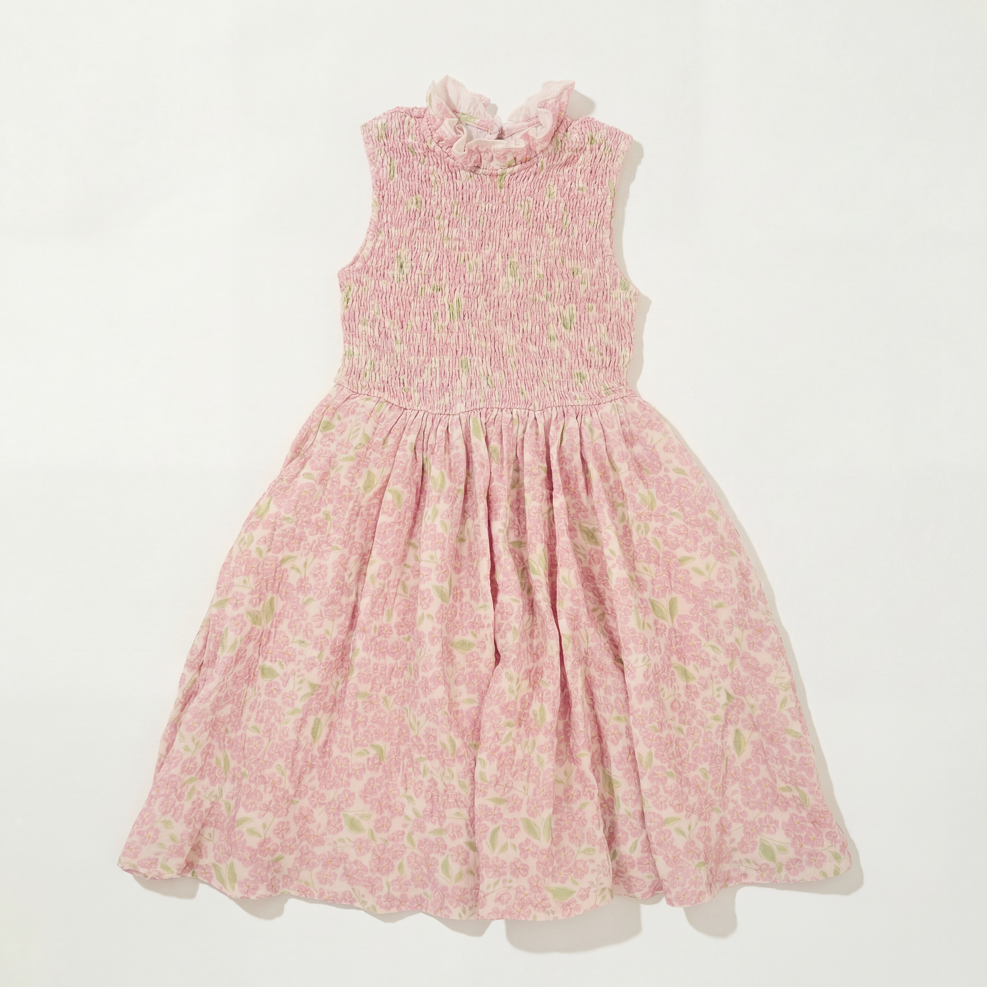 Petit Playa Organic Cotton Adaline Dress in Peony print, breathable organic cotton clothing for babies and girls — image 6