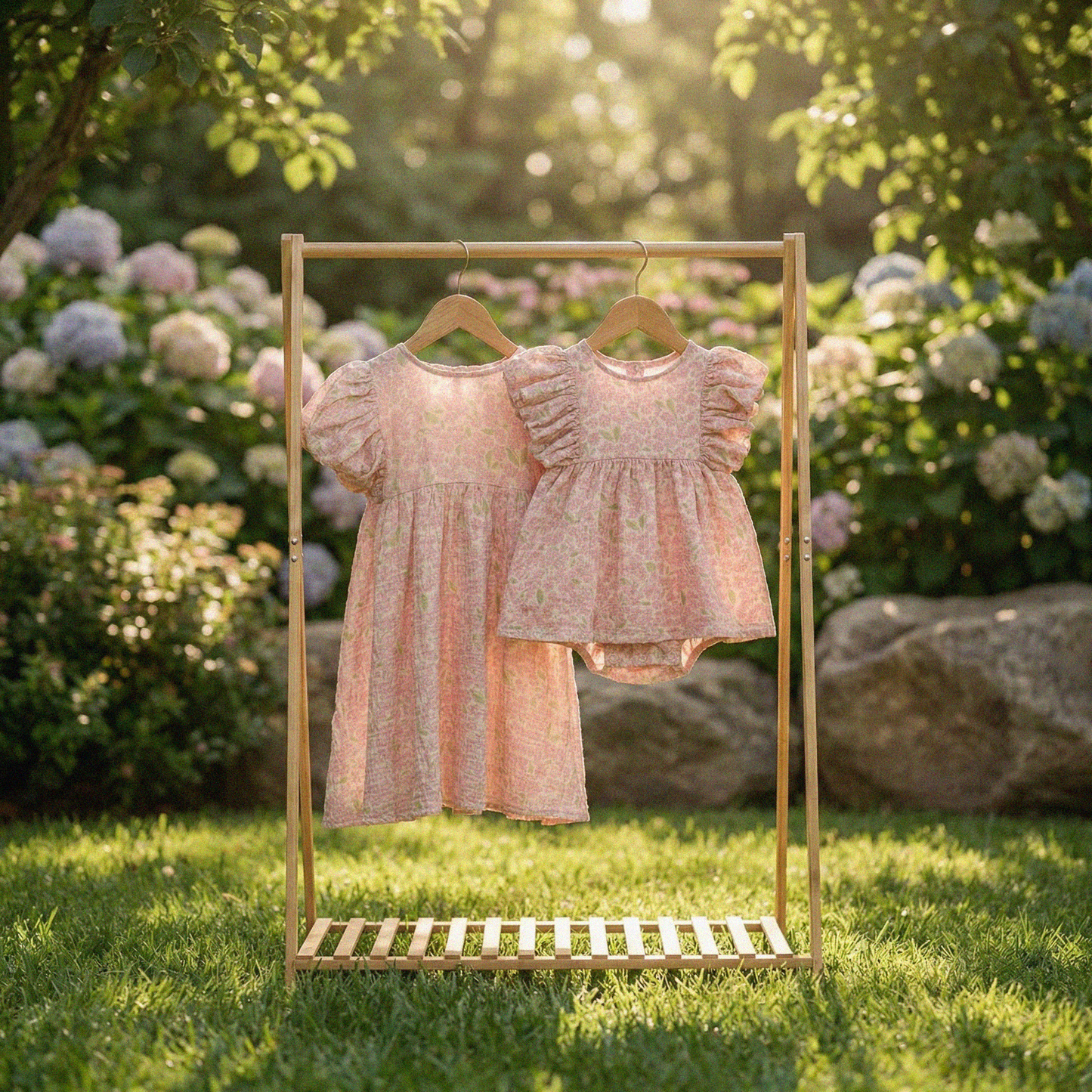 Organic Cotton Maya Dress · Peony