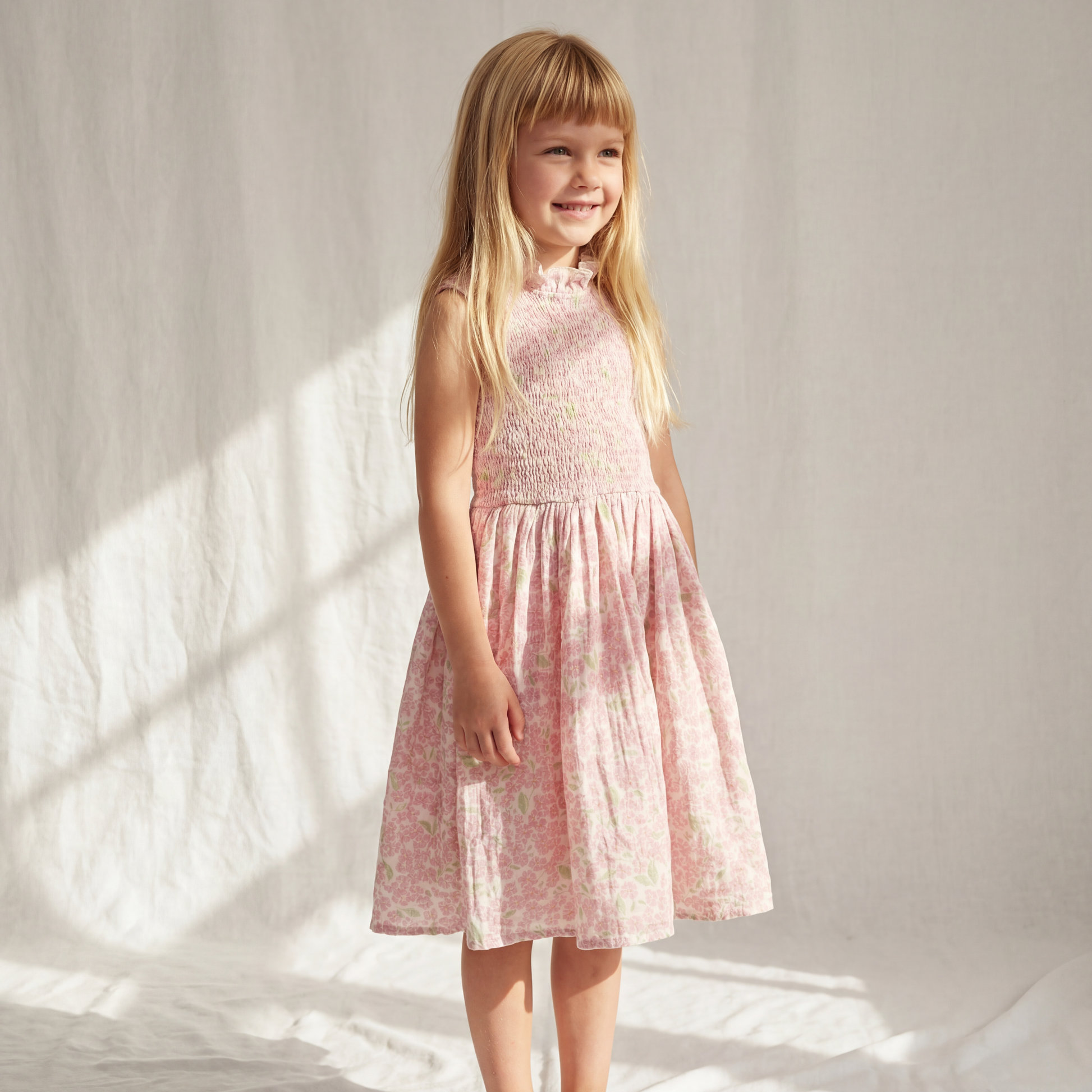 Organic Cotton Adaline Dress · Peony / 4-5 Years