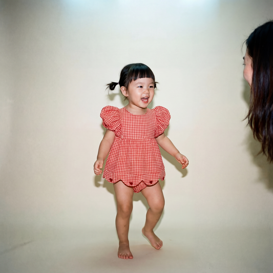 Organic Cotton Maya Romper Dress · Lover