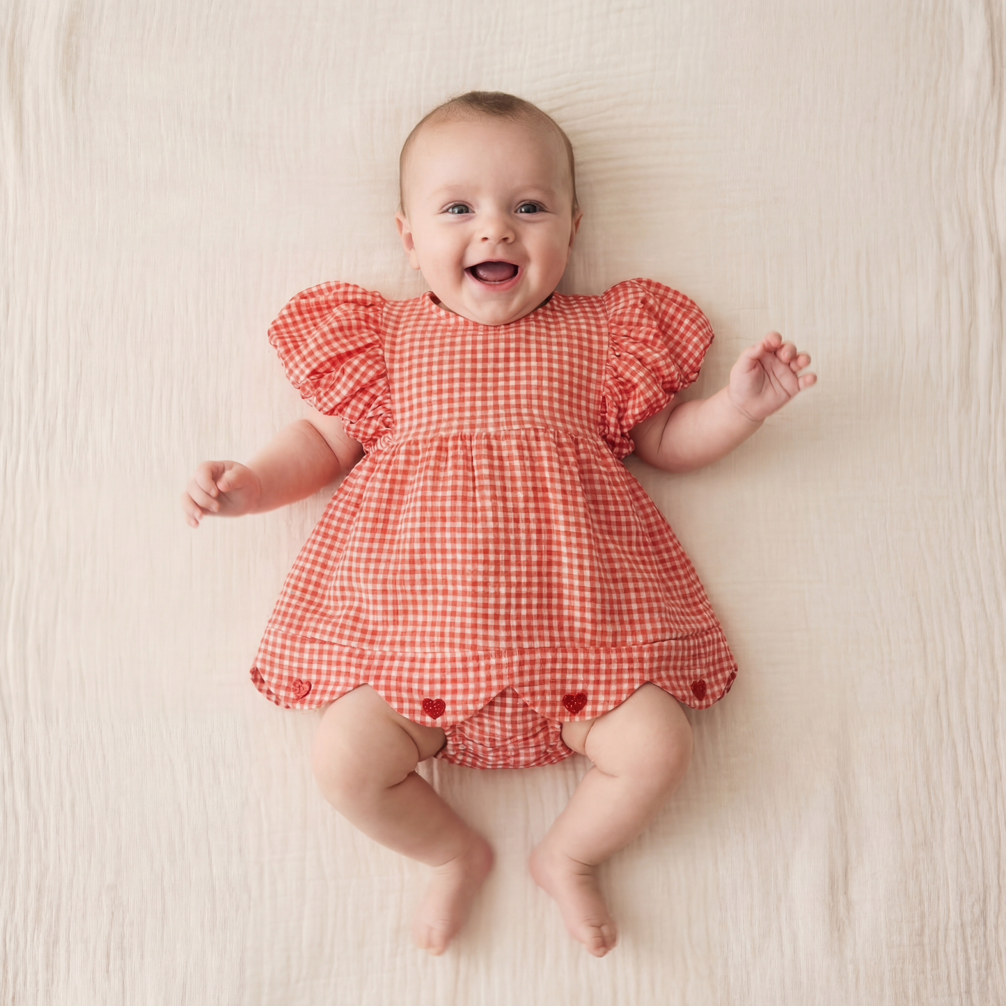 Organic Cotton Maya Romper Dress · Lover