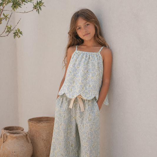 Organic Cotton Petal Top · Hydrangea