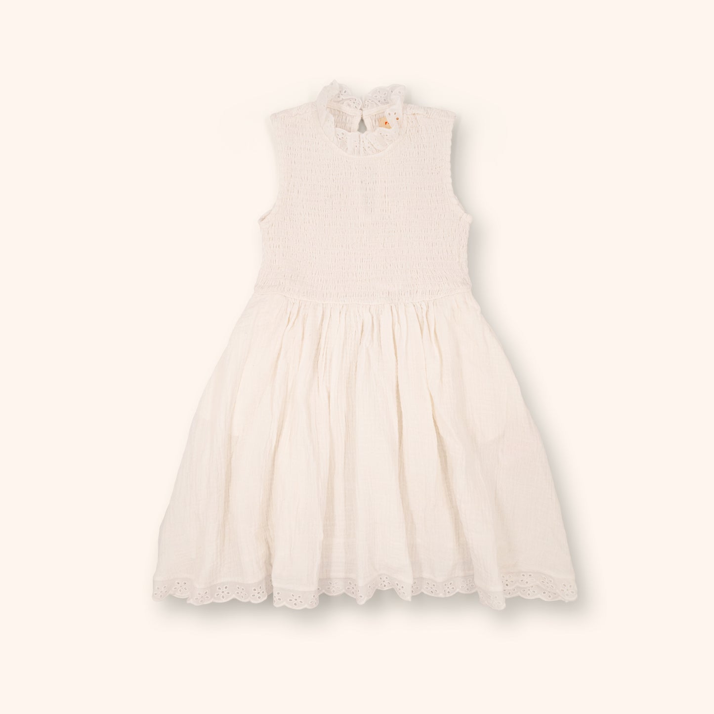 Organic Cotton Adaline Dress · Gardenia