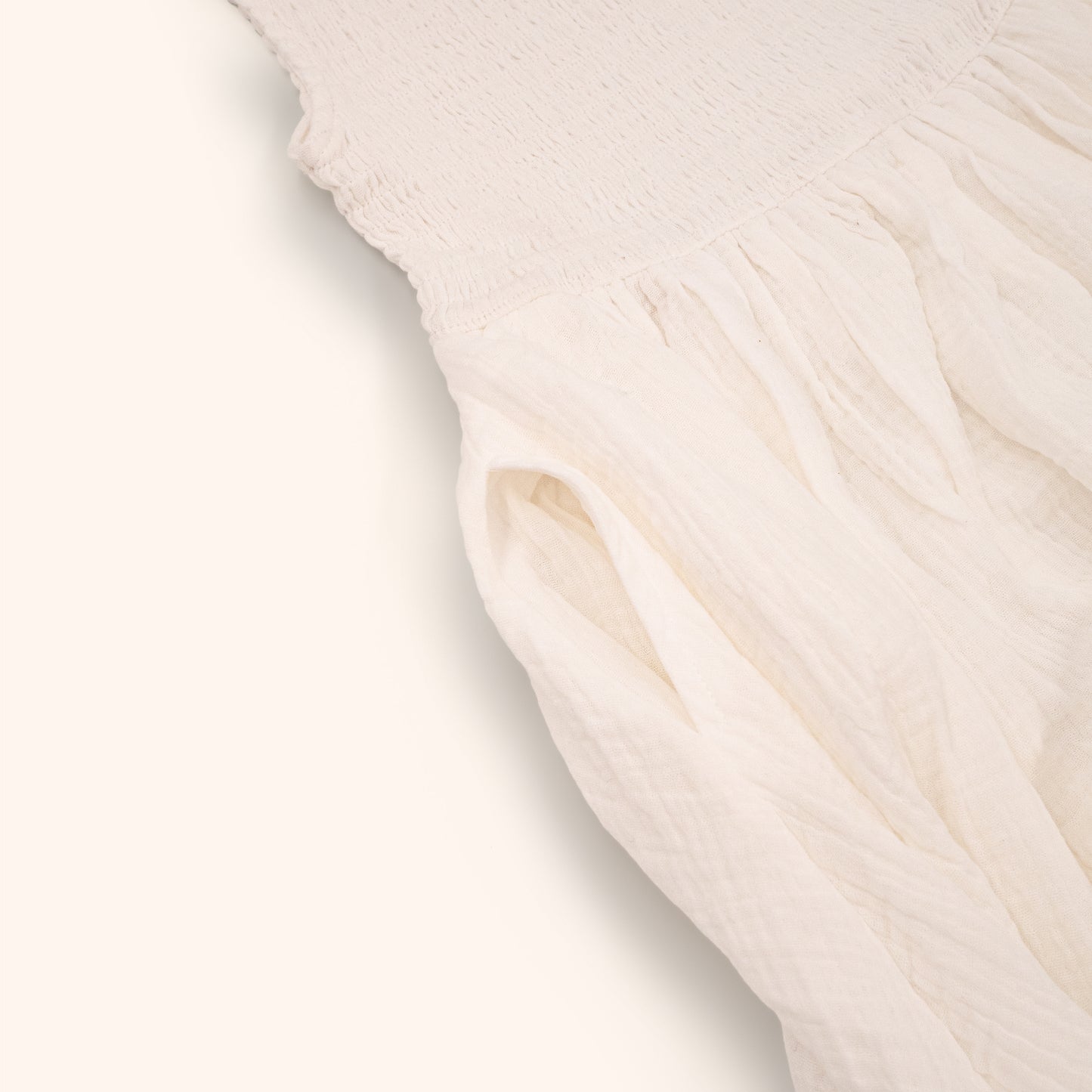 Organic Cotton Adaline Dress · Gardenia