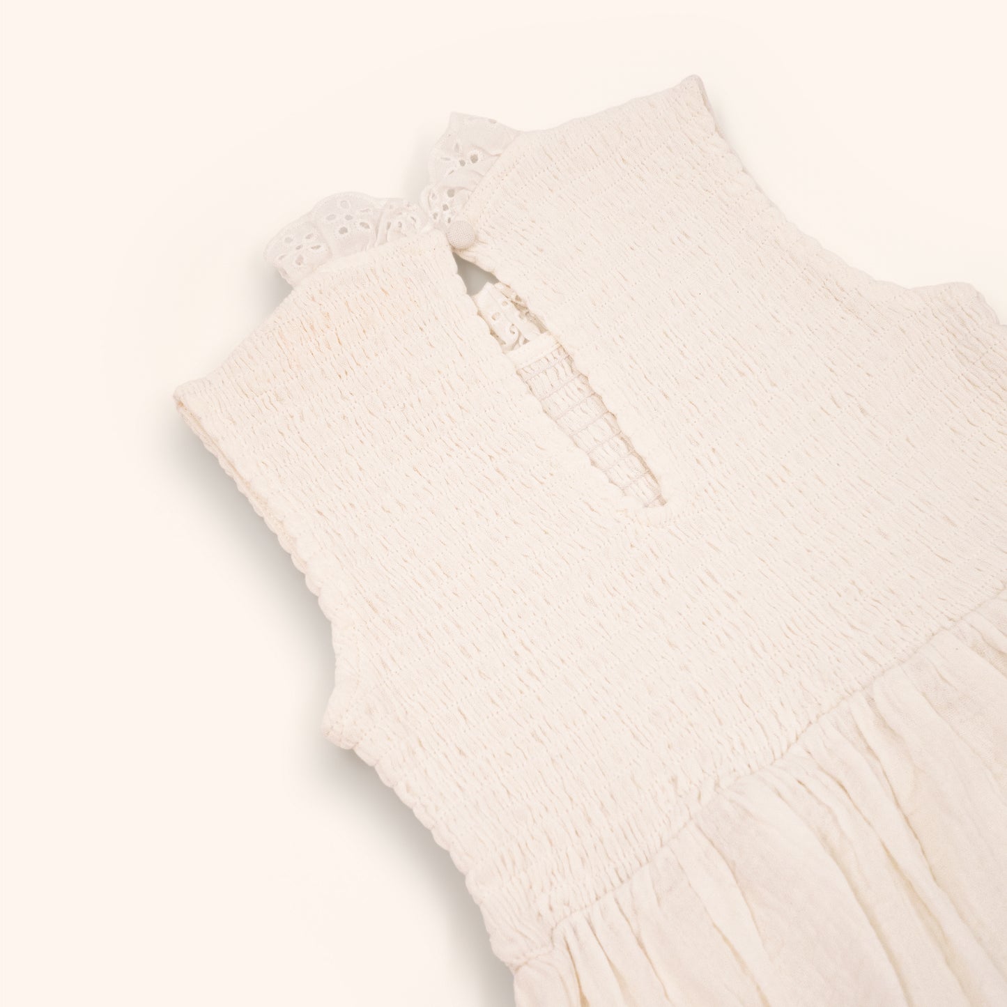 Organic Cotton Adaline Dress · Gardenia