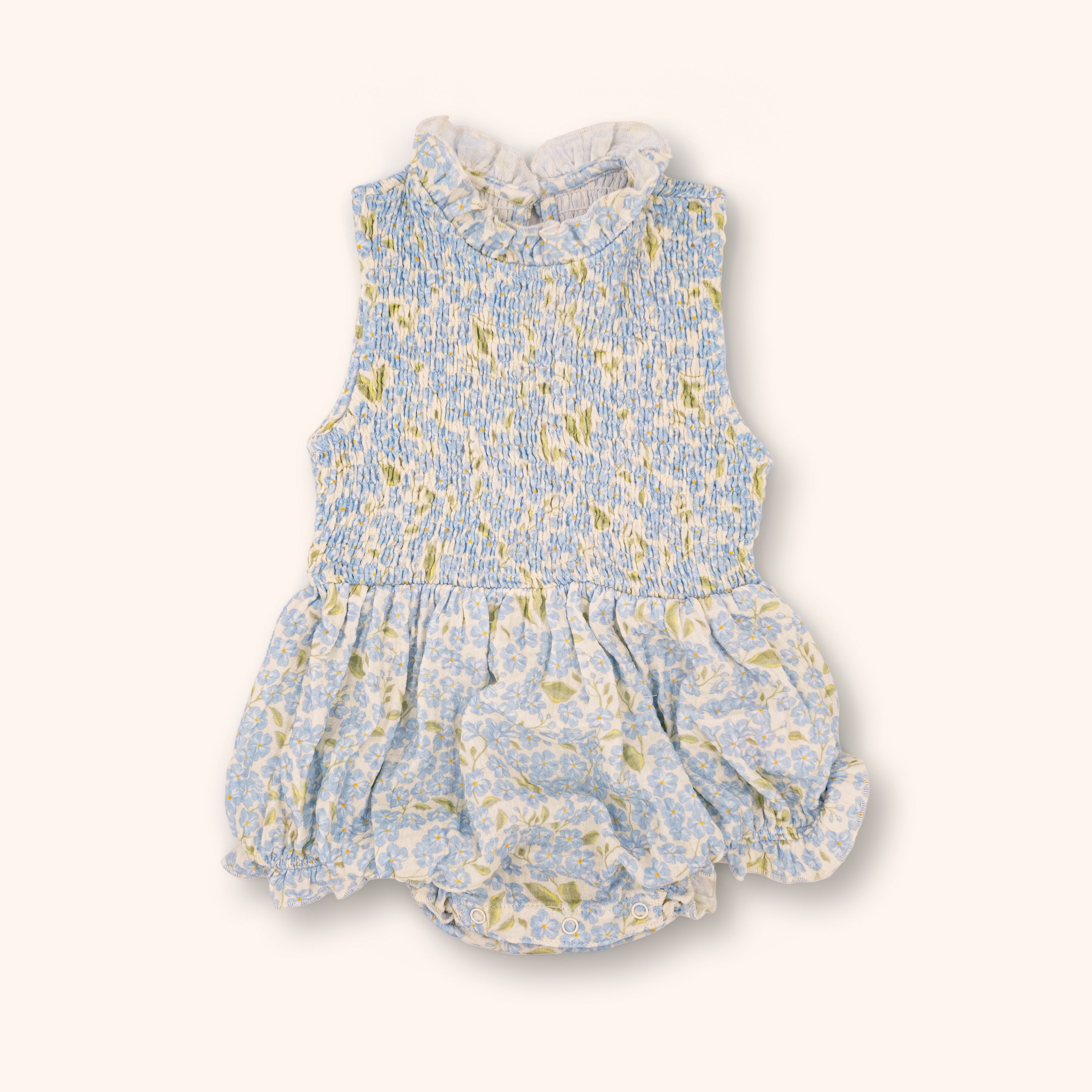 Organic Cotton Adaline Romper · Hydrangea – Petit Playa