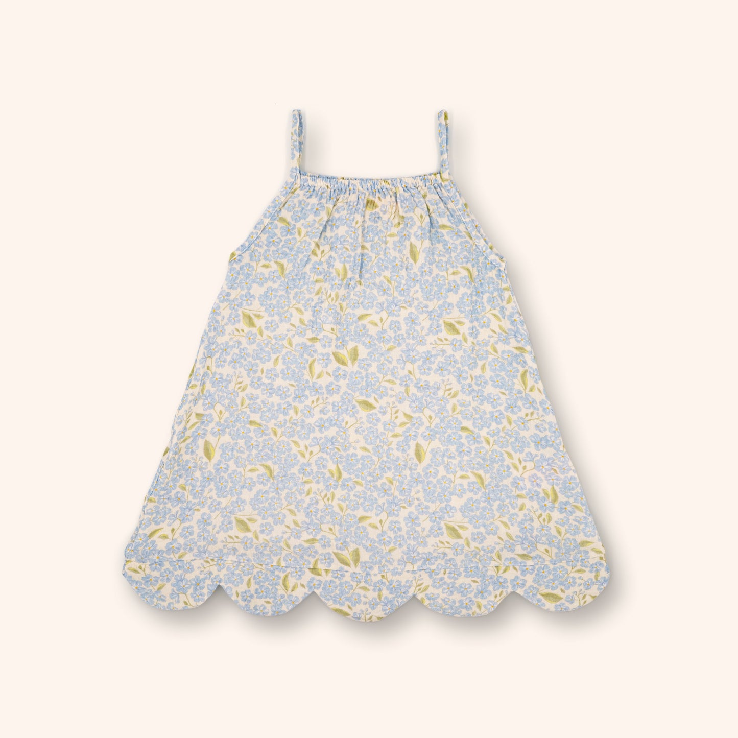 Organic Cotton Petal Dress · Hydrangea