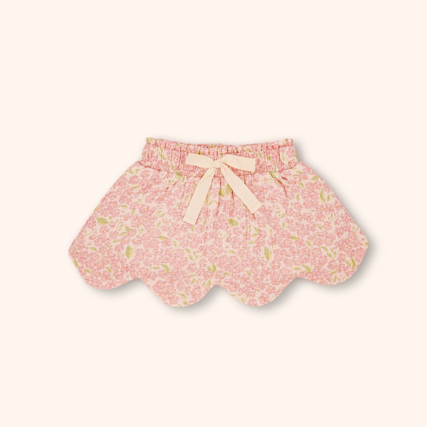 Organic Cotton Petal Skort · Peony