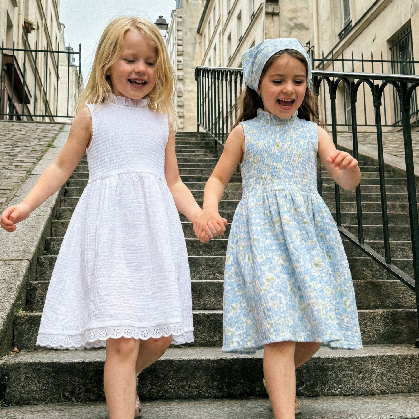 Organic Cotton Adaline Dress · Hydrangea