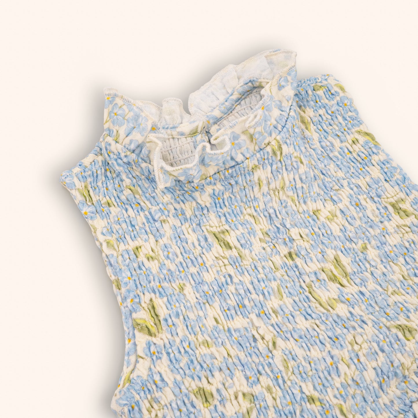 Organic Cotton Adaline Romper · Hydrangea