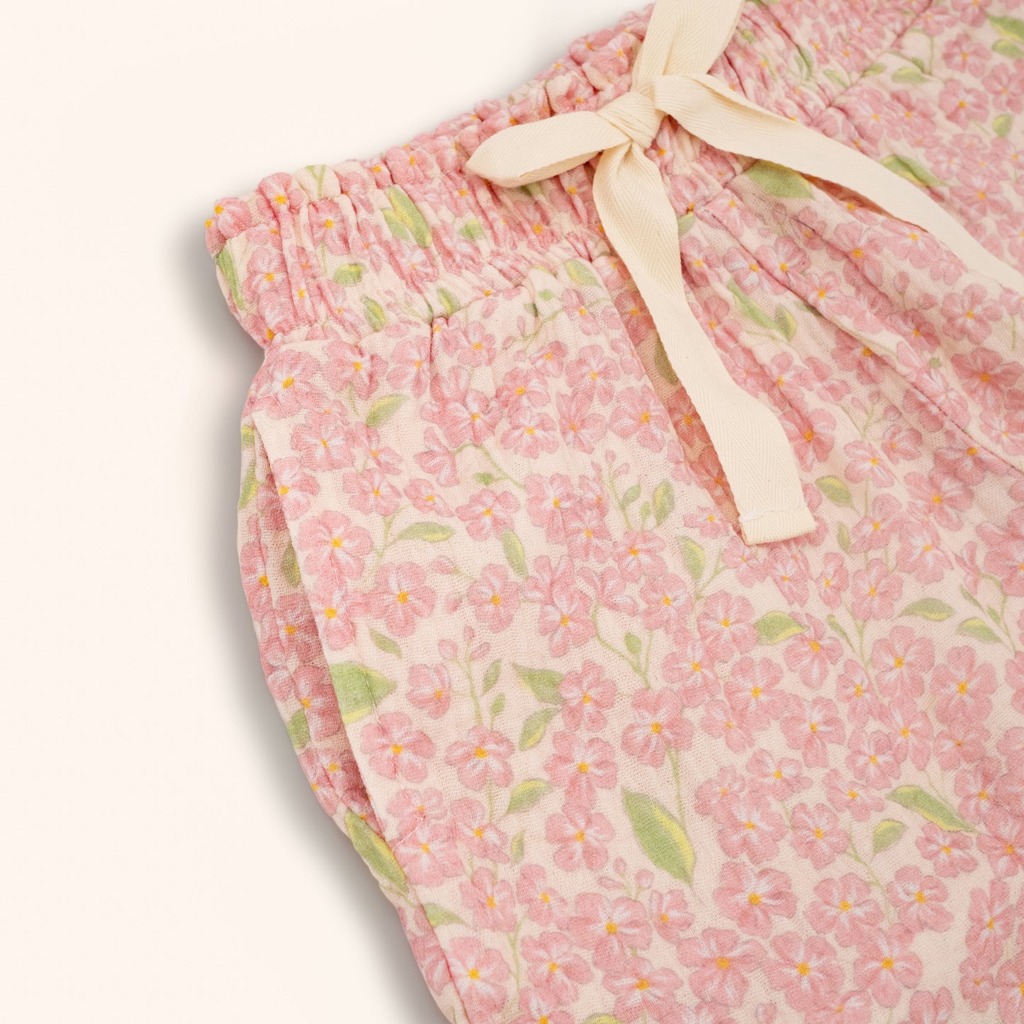 Organic Cotton Petal Pant · Peony
