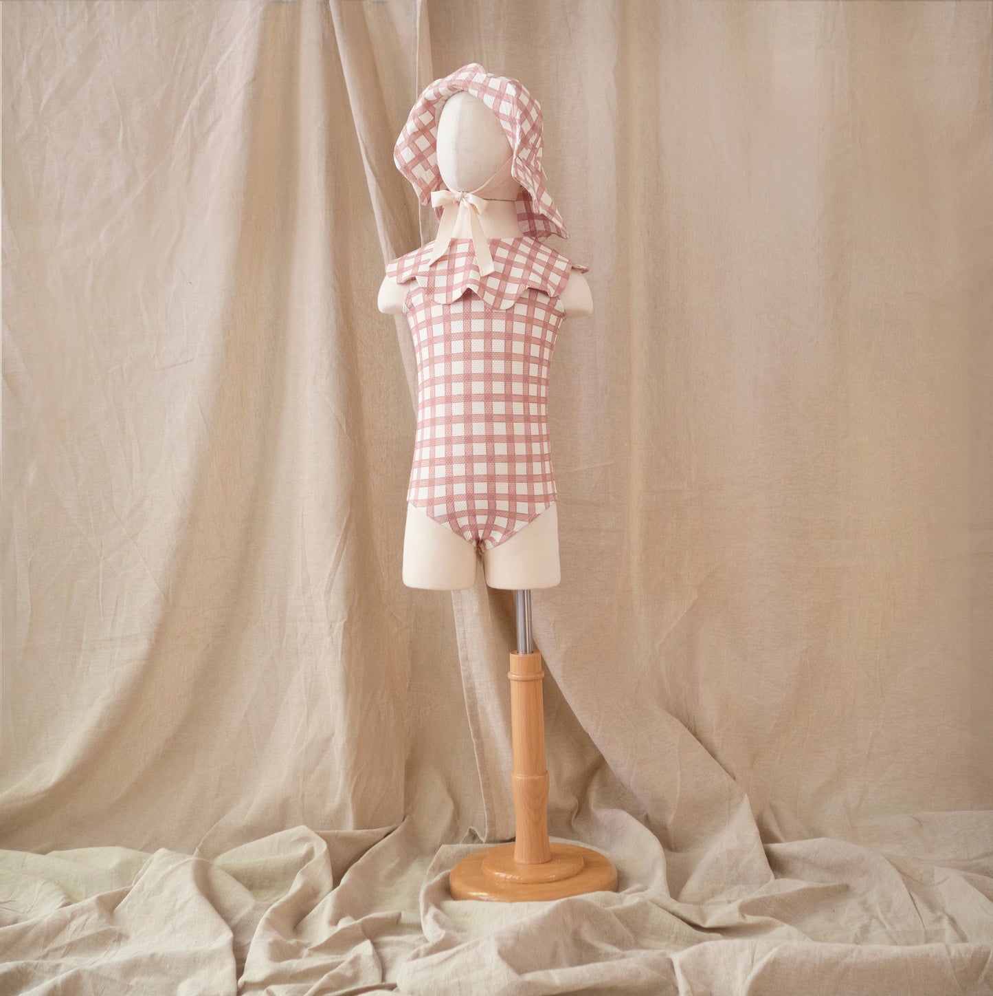 Petal Swimsuit · Gingham