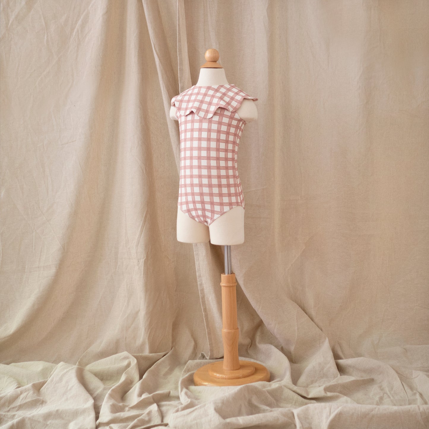 Petal Swimsuit · Gingham