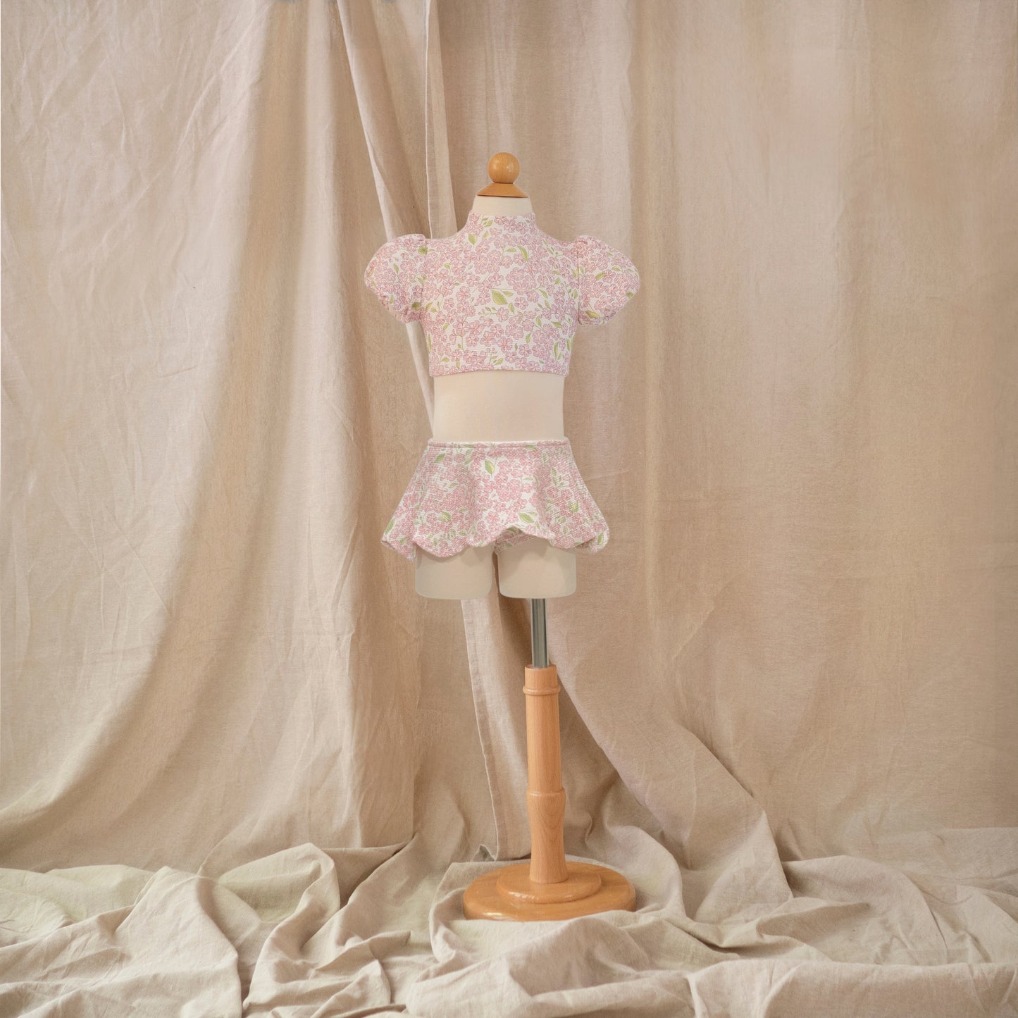 Petal Bikini Skirt · Peony