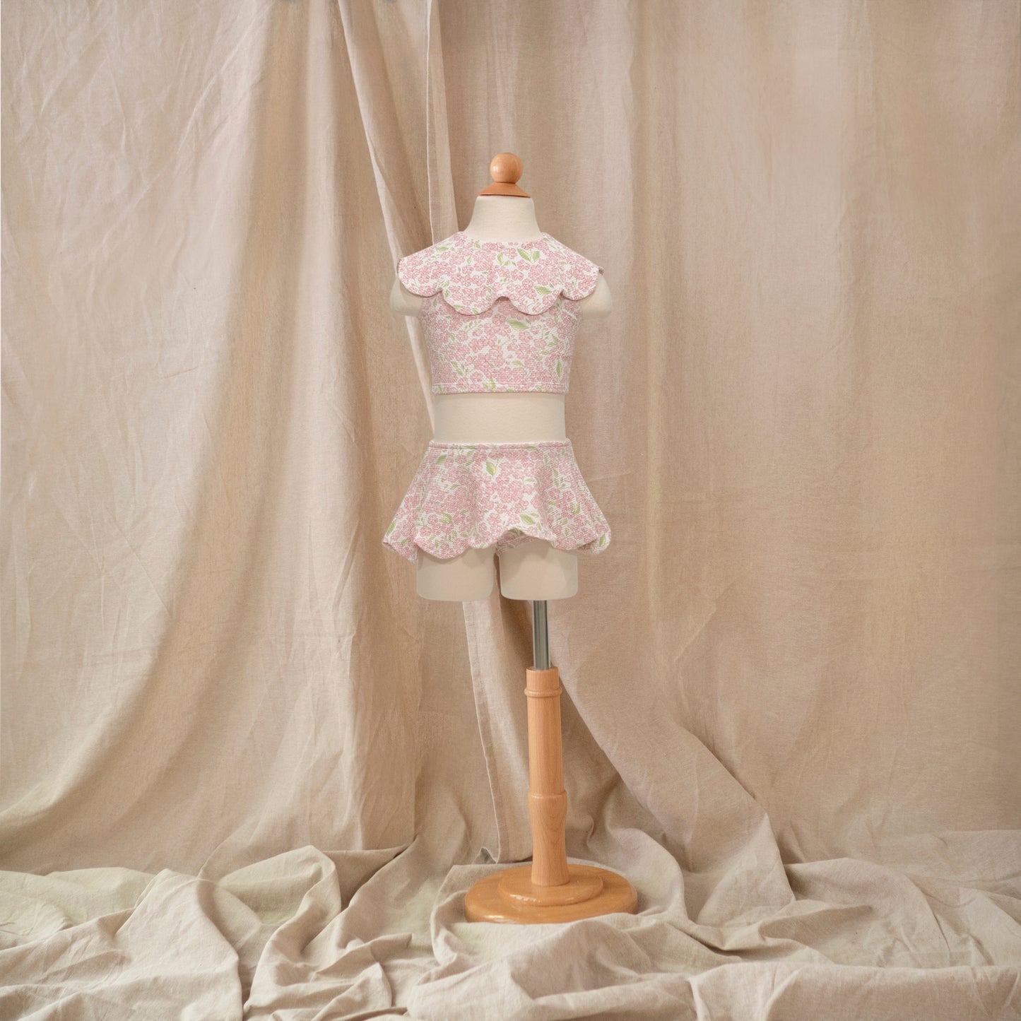 Petal Bikini Skirt · Peony