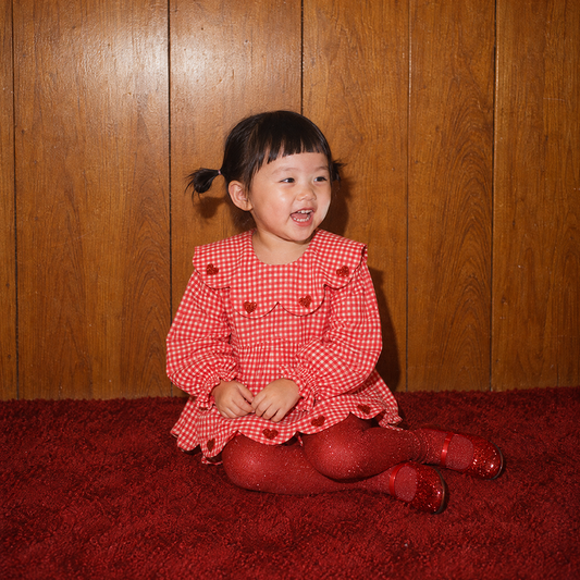 Organic Cotton Petal Romper Dress · Lover