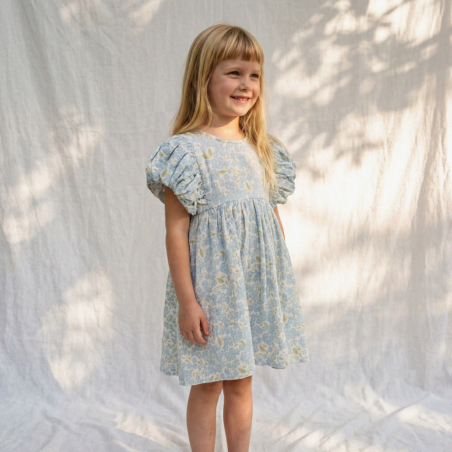 Organic Cotton Maya Dress · Hydrangea