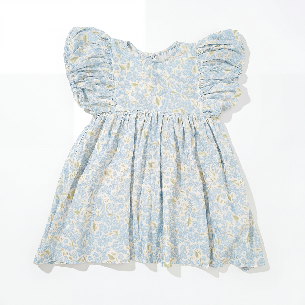 Organic Cotton Maya Dress · Hydrangea