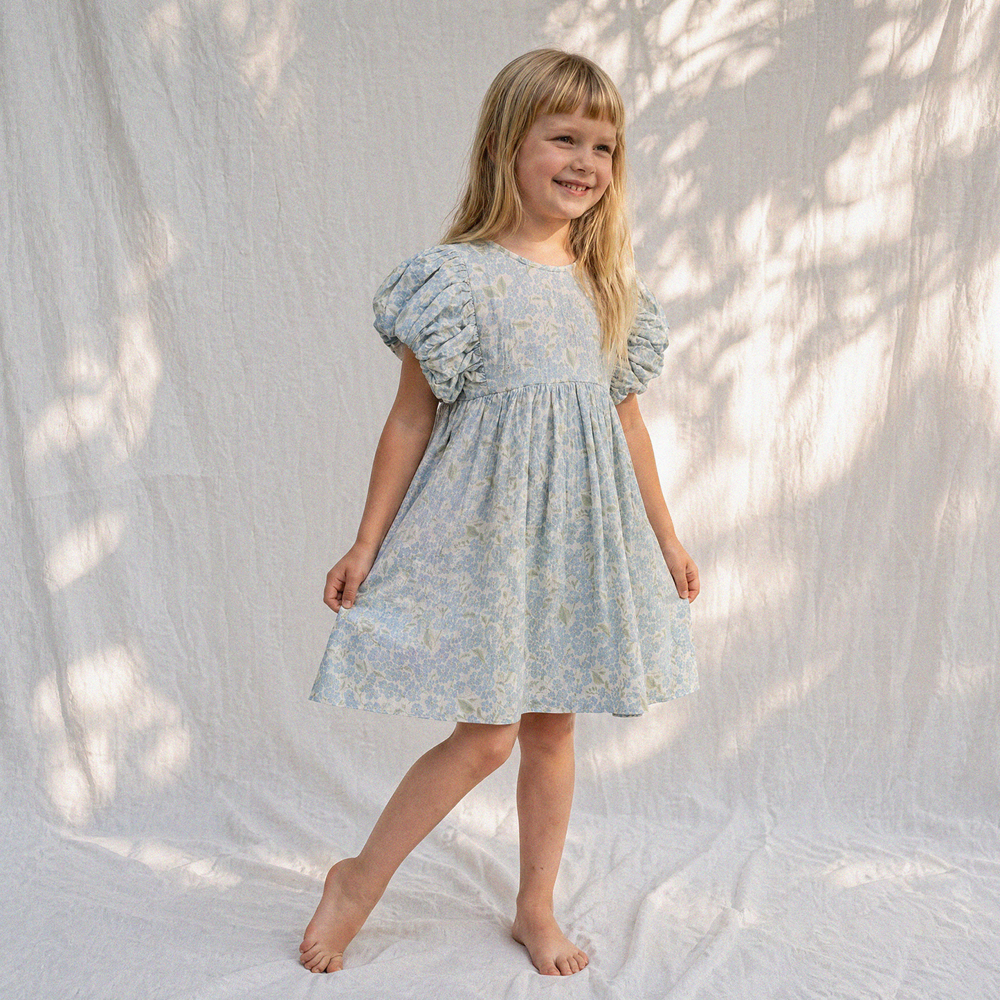 Organic Cotton Maya Dress · Hydrangea